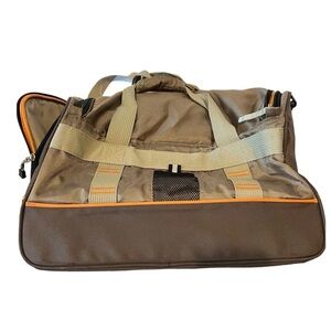 Timberland Brown and Tan Duffel Bag